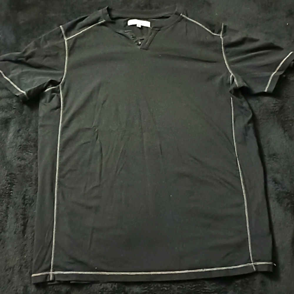 Truth Substance Short Sleeve Shirt Black Men's Size Medium